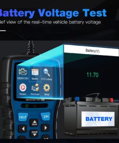 VDIAGTOOL VD30 Enhanced OBD2 Scanner, Car Code Reader, Universal Check Engine Light Code Reader, Auto Diagnostic Tool for All OBDII Vehicles, Turn Off CEL, Read/Clear Codes, Live Data, Voltage Test Blue 31 71euTo7fyXL