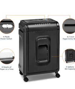 Amazon Basics 8 Sheet High Security Micro Cut Shredder with Pullout Basket, Black 26 71euYxtczqL