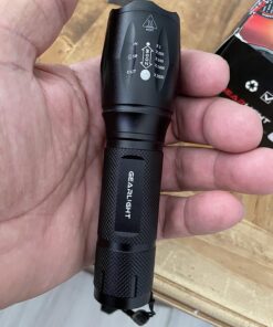 GearLight 2pack S1000 LED Flashlights High Lumens - Mini Flashlights for Camping, Hiking, Walking - Powerful Emergency Flashlights with 5 Modes for Outdoor Use - Bright Flashlight with Zoomable Beam 2 Pack 50 71euabt0jIL