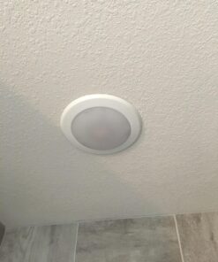 PARMIDA (12 Pack) 5/6 Inch Dimmable LED Disk Light Surface Flush Mount 15W, UL Listed, Recessed Retrofit Ceiling Lights, Energy Star, Installs into Junction Box Or Recessed Can,1050lm - 3000K 3000k (Soft White) 38 71evI2KpbNL