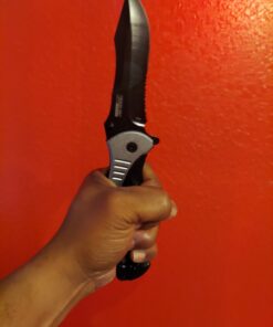 Tac-force Extra Large Grey 10.5" Folding Blade Spring Assisted Open Pocket Knife 23 71evapEkaxL