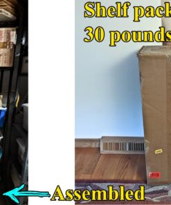 Amazon Basics 5-Shelf Adjustable, Heavy Duty Storage Shelving Unit (350 lbs loading capacity per shelf), Steel Organizer Wire Rack, Black, 36" L x 14" W x 72" H No Wheels 53 71evp0jSb5L