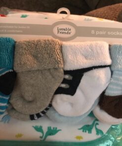 Luvable Friends Baby Socks Giftset 0-6 Months Blue Brown 18 71ew3OsIL