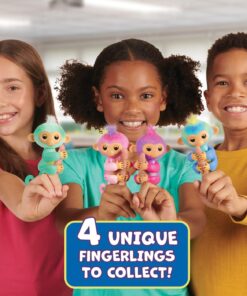 Fingerlings 2023 NEW Interactive Baby Monkey Reacts to Touch – 70+ Sounds & Reactions – Charli (Purple) Purple 19 71ewMb4 L