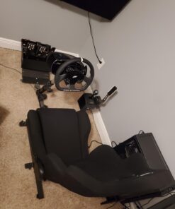 OpenWheeler GEN3 Racing Wheel Simulator Stand Cockpit Red on Black, Video Game Controller, Fits All Logitech G923, G920, Thrustmaster, Fanatec Wheels, Compatible with Xbox One, PS4, PC Platforms. 79 71ewYL8dAwL