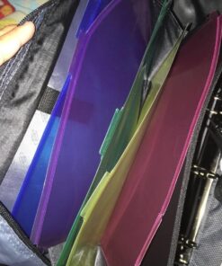 Case-it The Mighty Zip Tab Zipper Binder - 3 Inch O-Rings - 5 Color Tab Expanding File Folder - Multiple Pockets - 600 Sheet Capacity - Comes with Shoulder Strap - Black D-146 Single 41 71ewg hon9L