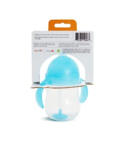 Munchkin® Any Angle™ Weighted Straw Trainer Cup with Click Lock™ Lid, 7 Ounce, Blue 1 Count (Pack of 1) 31 71exSZj6x9L