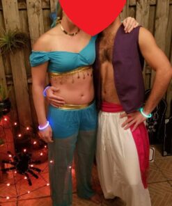 CandyHusky Loose Harem Pants for Men & Women - Yoga, Genie, Cargo, One Size Fits Rayon White 12 71exadQDOL