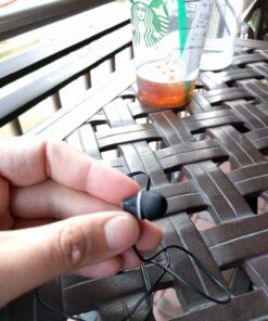 Panasonic ErgoFit Wired Earbuds, In-Ear Headphones with Microphone and Call Controller, Ergonomic Custom-Fit Earpieces (S/M/L), 3.5mm Jack for Phones and Laptops - RP-TCM125-K (Black) Black With Mic 56 71eyA5kDtUL