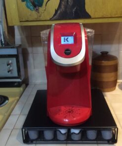 DecoBrothers K-Cup Holder Drawer for 36 Coffee Pods Storage, Black Metal 38 71eyPyrTjAL