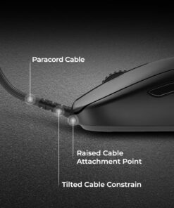 BenQ Zowie FK2-C Symmetrical Gaming Mouse | Professional Esports Performance | Driverless | Paracord Cable | Revisioned C-Features | Matte Black | Medium Size 10 71ez8a2uaL