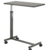 Drive Medical 13067 Adjustable Non Tilt Top Overbed Table With Wheels for Hospital and Home Use, Standing Desk, Walnut Silver Vein 29 71ezHPLFKL