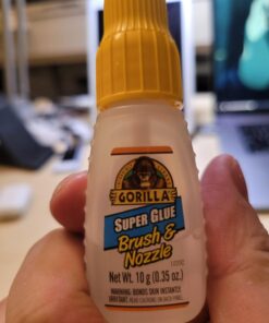 Gorilla Super Glue with Brush & Nozzle Applicator, 10 Gram, Clear, (Pack of 1) 1 - Pack 41 71ezMkuqhvL