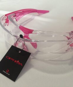 Champion Traps and Targets Shooting Glasses Youth Clear Glasses - Pink Temples(Ballistic) 14 71f 8rgf FL