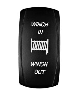 STVMotorsports Laser Red Momentary Rocker Switch Winch in/Out 20A 12V (ON)-Off-(ON) LED Lighted for Car Truck Boat ATV UTV 7 71f A6IeExL