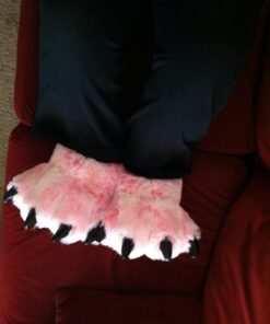 Wishpets Stuffed Animal - Soft Plush Toy for Kids - Pink Furry Tiger Slippers 25 71f CxxN6pL