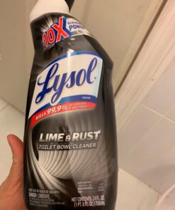 Lysol Remover Toilet Bowl Cleaner 48oz 2X24oz 10X Cleaning Power, Sss, Lime & Rust, Lime & Rust, 48 Ounce 24 Fl Oz (Pack of 2) 30 71f0SoWLiZL