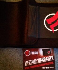 Fitru Waist Trimmer Sauna Ab Belt For Women & Men - Waist Trainer Stomach Wrap Black L: 9" X 42" 34 71f0TxjOwYL 1