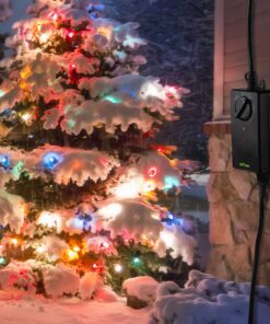 BN-LINK Outdoor 24-Hour Timer With Photocell Light Sensor, Water Resistant Photoelectric Countdown Timer(2, 4, 6 or 8 Hours Mode), Weatherproof, Two (2) Grounded Outlets for Home and Garden, Black Photocell Timer 22 71f0ntggNeL