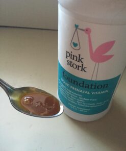 Pink Stork Liquid Prenatal + Postnatal Vitamins for Women with Organic Whole Food Blend, Folate, and Vitamin B6 for Pregnancy and Postpartum - Mixed Berry 32 Servings 37 71f1THiGppL