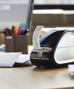 DYMO Label Printer | LabelWriter 450 Turbo Direct Thermal Label Printer, Fast Printing, Great for Labeling, Filing, Mailing, Barcodes and More, Home & Office Organization 450 Turbo Machine 36 71f1Uq93F4L