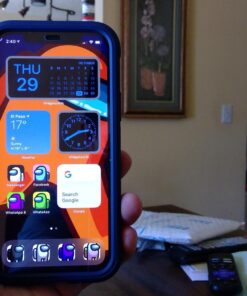 Miracase Glass Case for iPhone 12/ iPhone 12 Pro 6.1 inch (2020), Full-Body Clear Bumper Case with Built-in 9H Tempered Glass Screen Protector for iPhone 12/ iPhone 12 Pro,Dark Blue Dark Blue iPhone 12/12 Pro 6.1'' 37 71f2YAO8h7L