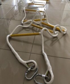 Fire Escape Ladder 2 Story 16ft Flame Resistant Safety Rope Ladder - Fast to Deploy & Easy to Use & Store - Compact - Weight Capacity up to 2000pounds (16ft) Emergency ladders 34 71f2n64O4qL