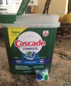 Cascade Complete Dishwasher Pods, Dishwasher tabs, Dish Washing Pods for Dishwasher, Dishwasher tablets, Fresh Scent ActionPacs, 78 Count 78 Count (Pack of 1) 52 71f3tCRWvPL