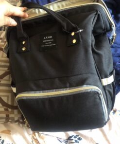 Ticent Diaper Bag Backpack Multifunction Travel Back Pack Large Maternity Nappy Bag Baby Changing Bags with Stroller Straps, Waterproof and Stylish Black 47 71f4lD4IQyL