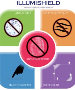 Alternative view of ILLUMISHIELD Screen Protector Compatible with Lenovo Ideapad Miix 700 (2-Pack) Clear HD Shield Anti-Bubble and Anti-Fingerprint PET Film