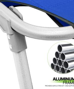 Magshion Portable Military Fold Up Camping Bed Cot + Free Storage Bag- 7 Colors Blue 14 71f52h2xDIL