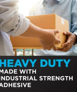 Scotch Heavy Duty Packaging Tape, 1.88" x 54.6 yd, Designed for Packing, Shipping and Mailing, Strong Seal on All Box Types, 3" Core, Clear, 4 Rolls (3850-4RD) 21 71f56k iML 3