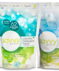 Savvy Green 108 Standard Wash Fragrance Free, Eco Clean Laundry Detergent Powder, 2.73 Lbs 14 71f5SZcDoTL