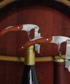 True Sommelier Waiter's Corkscrew - Professional Wine Bottle Opener, Wine Accessories, Gift for Wine Lovers, Stainless Steel - Set of 1, Silver 17 71f5jUssdwL