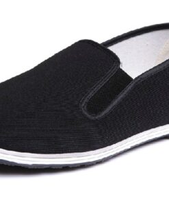 Alternative view of UNOW Chinese Traditional Cloth Kung Fu Shoes,Black 44 | (US:Men 10 | Women 11.5) Classic Soles + Black