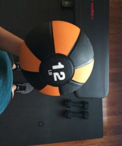 Amazon Basics Medicine Ball for Workouts Exercise Balance Training 12 Pound 50 71f6MpDguuL 1