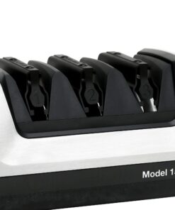 Chef'sChoice Hone Electric Knife Sharpener for 15 and 20-Degree Knives 100% Diamond Abrasive Stropping Precision Guides for Straight and Serrated Edges, 3-Stage, Gray Chef'sChoice 10 71f6Xgh5DL