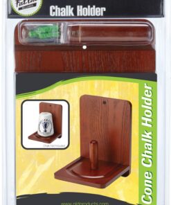 Alternative view of Fat Cat Billiard/Pool Accessory: Wall Mounted Wood Cone Chalk Holder, Mahogany Finish