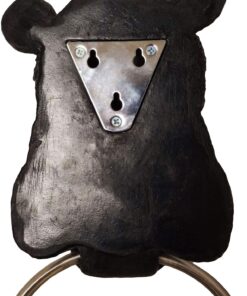 DWK Black Bear Wall Mounted Towel Ring | Cabin Decorations and Hunting Kitchen Decor | Bathroom Hand Towels Holder Bear Cabin Accessories Bath Ring - 8" 15 71f6wRbtazL