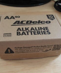 ACDelco 40-Count AA Batteries, Maximum Power Super Alkaline Battery, 10-Year Shelf Life, Reclosable Packaging, Blue 40 Count (Pack of 1) 30 71f7CAjt8ZL
