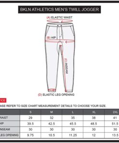 Brooklyn Athletics Men's Slim Fit Soft Twill Jogger Pants Large Khaki 13 71f7HyjI9EL 2