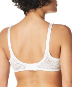 Bali Women's N Smooth Stretch Lace Underwire Bra Df3432 38DD White 10 71f7aBoMbpL