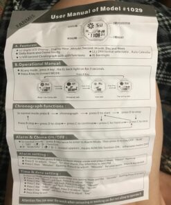 FANMIS Mens Analog Digital Dual Display Sports Watches Military Multifunctional 50M Waterproof LED Watch with Alarm Stopwatch Backlight 12H/24H Outdoor Running Swimming Black 36 71f7fDpAQvL