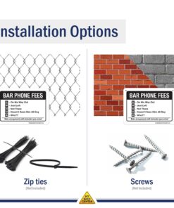 Bar Phone Fees Make Arrangements With Bartender Upon Arrival Sign, 7" x 10" 0.40 Aluminum, Fade Resistance, Indoor/Outdoor Use, USA MADE By My Sign Center 7x10 Aluminum 6 71f94UoKjJL