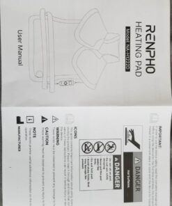 RENPHO Weighted Heating Pad for Back Pain Relief, FSA HSA Eligible, Electric Heat Pads for Neck and Shoulders, Fast-Heating, Auto Shut Off, Christmas Gifts for Women Men Mom Dad, ETL Certified, Gray A-gray-24"x33'' 34 71f9NGoK8dL