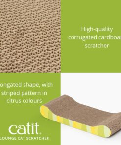 Alternative view of Catit Style Scratcher with Catnip - Jungle-Stripe Lounge Jungle Stripe