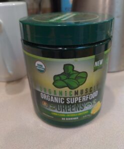 Organic Muscle Superfood Greens Powder Drink Mix - Organic Super Green Detox Supplement for Gut & Digestive Health with Spirulina, Chlorella, Probiotic & Prebiotic - Vegan & Non-GMO, 30 Servings Citrus Sunrise Greens 30 Servings (Pack of 1) 39 71fANGZ0JcL 5