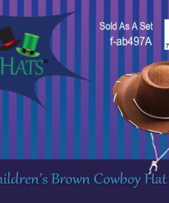 Childrens Brown Felt Cowboy Hat by Century Novelty by Century, Brown, Size Small 17 71fBfudvP9L