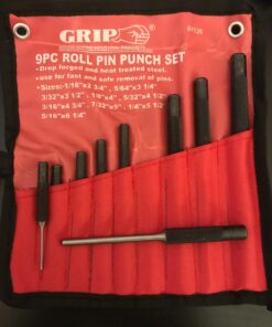 Grip 9 pc Roll Pin Punch Set - Gunsmithing, Automotive, Watch Repair, Jewelry, Crafts - Roll-Up Storage Pouch Included 19 71fBgEpZSEL