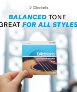 D'Addario Guitar Strings - Phosphor Bronze Acoustic Guitar Strings - EJ15-3D - Rich, Full Tonal Spectrum - For 6 String Guitars - 10-47 Extra Light, 3-Pack Extra Light, 10-47 13 71fCCm v9RL 1